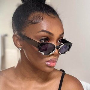 Snake gold sunglasses